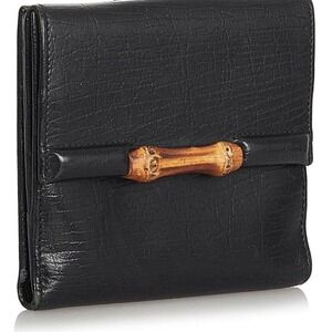 Authentic Vintage GUCCI Bamboo Leather Wallet